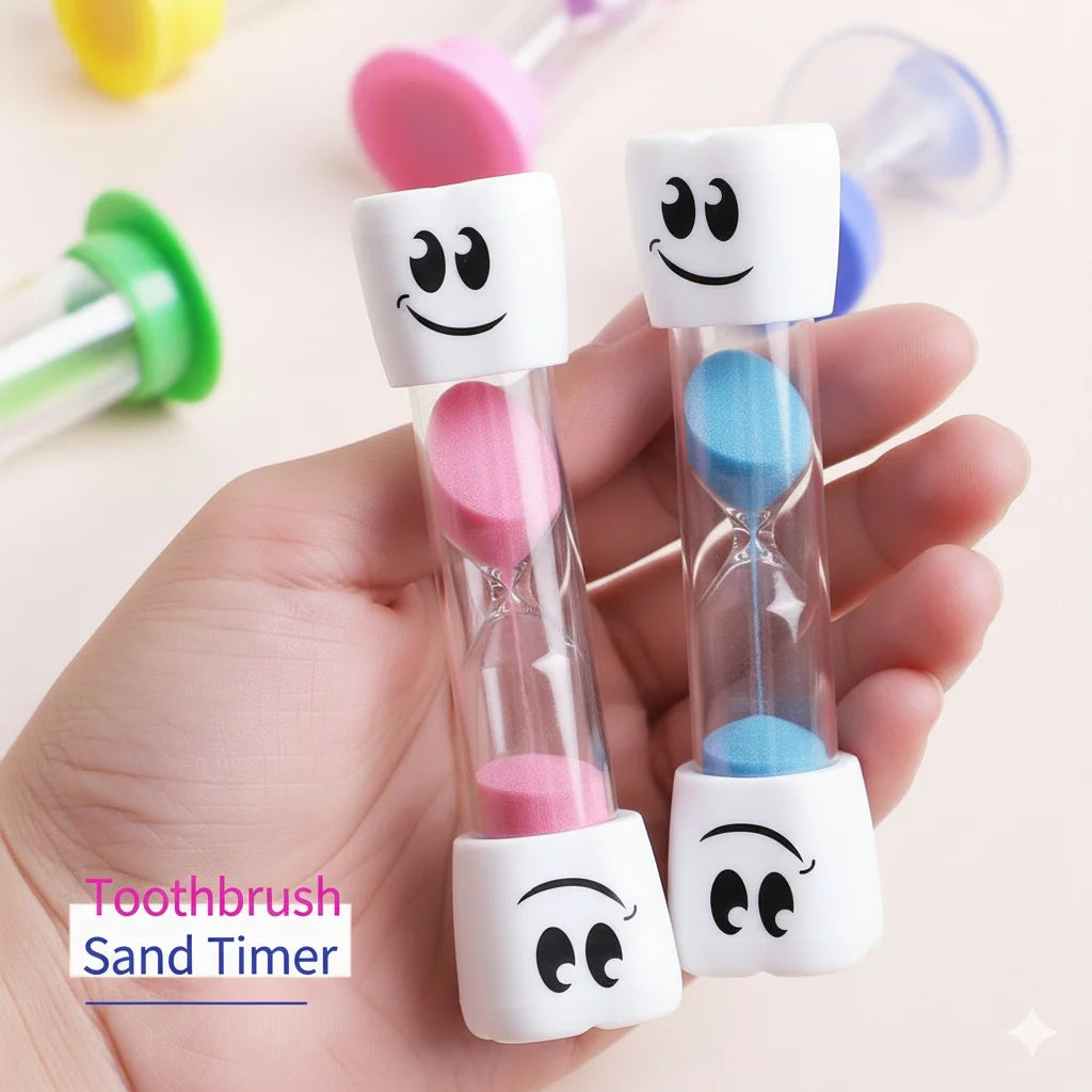 Cute 2-Minute Toothbrush Timer Hourglass for Kids – Smiling Tooth Toothbrush Timer Nixie
