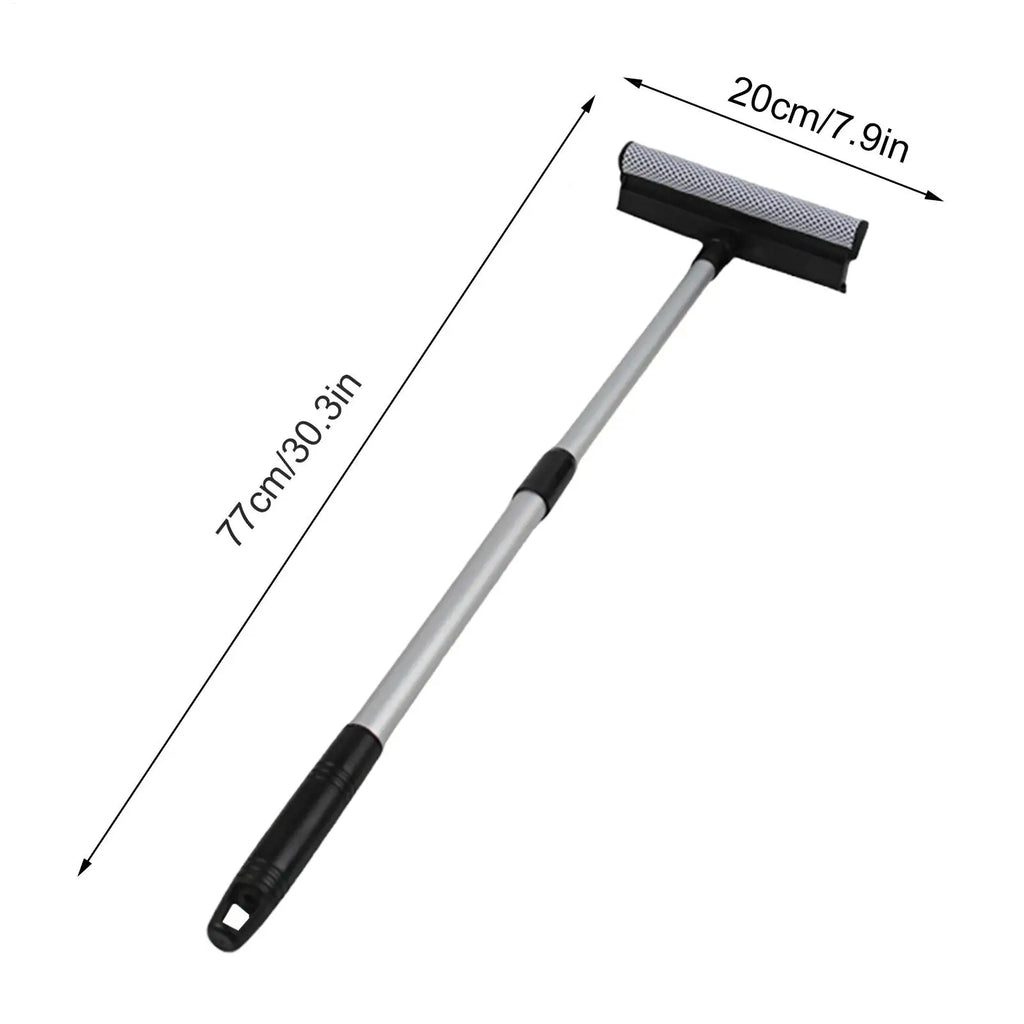 2-in-1 Retractable Window Squeegee & Cleaning Brush Window Squeegee Brush Nixie