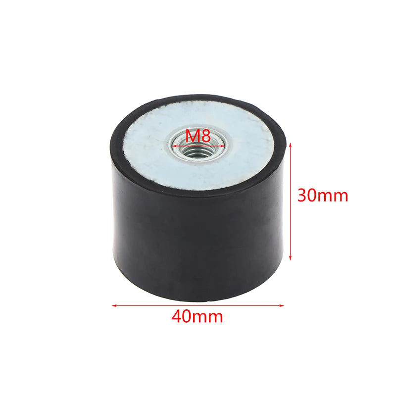DD Style Rubber Anti-Vibration Mount Female Thread M4 M5 M6 M8 Rubber Vibration Mount Nixie 40x30mm M8