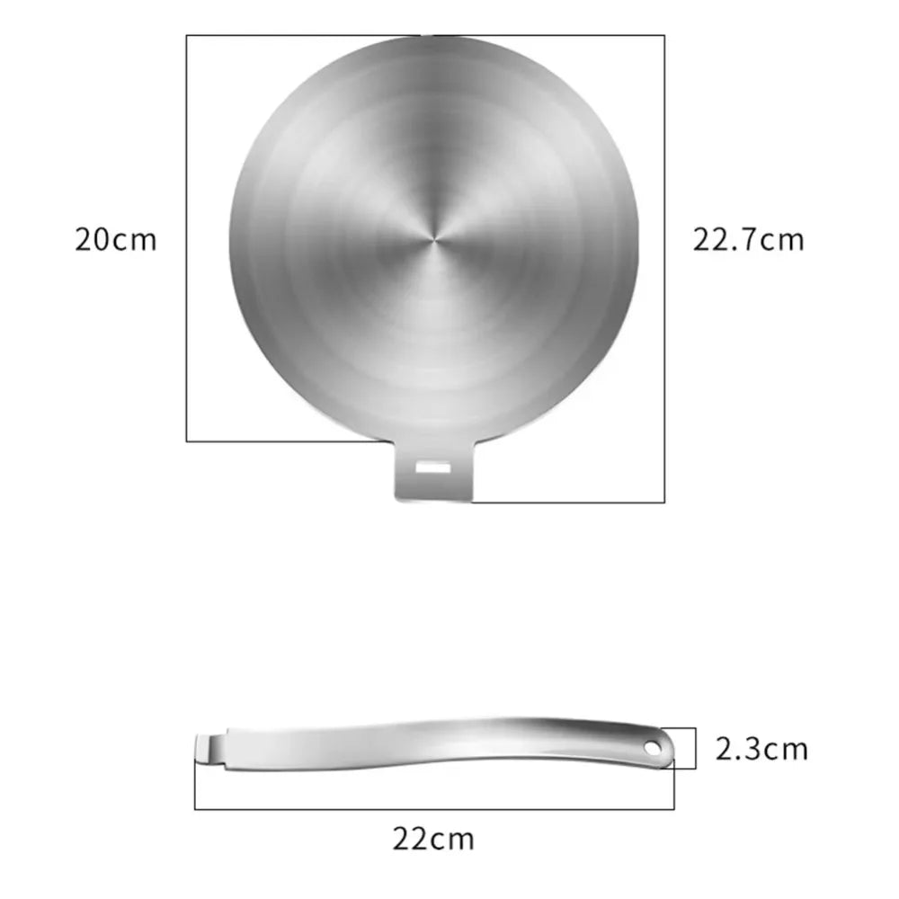 Stainless Steel Heat Diffuser Plate with Detachable Handle Heat Diffuser Plate Nixie