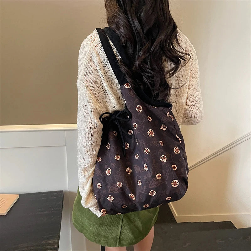 Women's Vintage Suede Shoulder Bag – Large Capacity Tote Shoulder Tote Bag Nixie