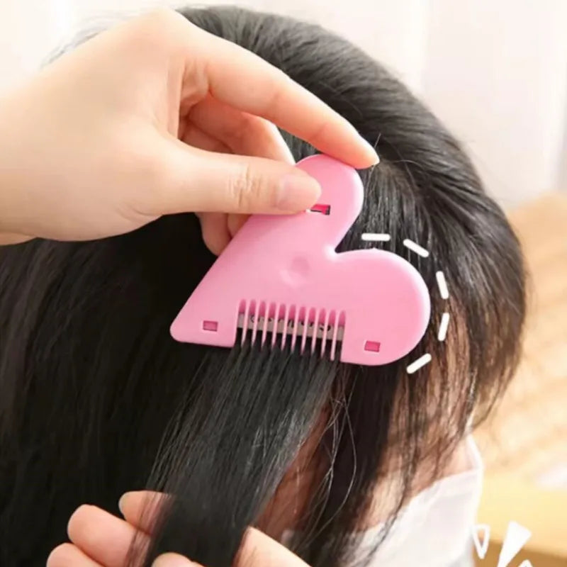 Pink Heart Double-Sided Hair Thinning Comb & Cutting Blade Hair Thinning Comb Nixie