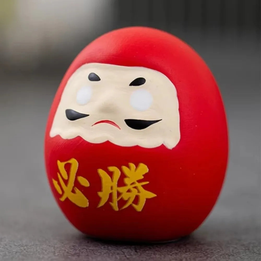Japanese Ceramic Daruma Doll Lucky Cat Desk Decor Gift Ceramic Figurine Nixie