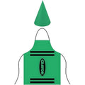Crayon Costume Apron & Cone Hat Set – Adults Halloween Halloween Costume Set Nixie Green