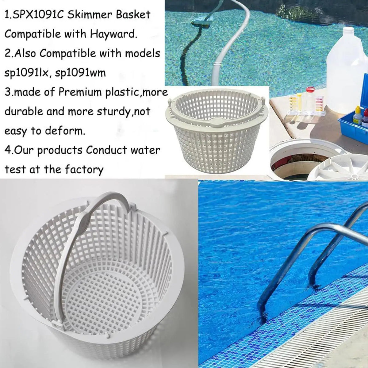 Pool Skimmer Basket with Handle – Above Ground Pool Cleaner