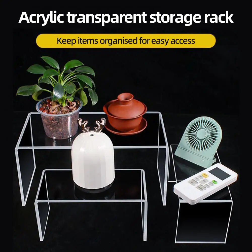 Clear Acrylic Display Risers – Tabletop Stand for Desserts & More Acrylic Display Riser Nixie