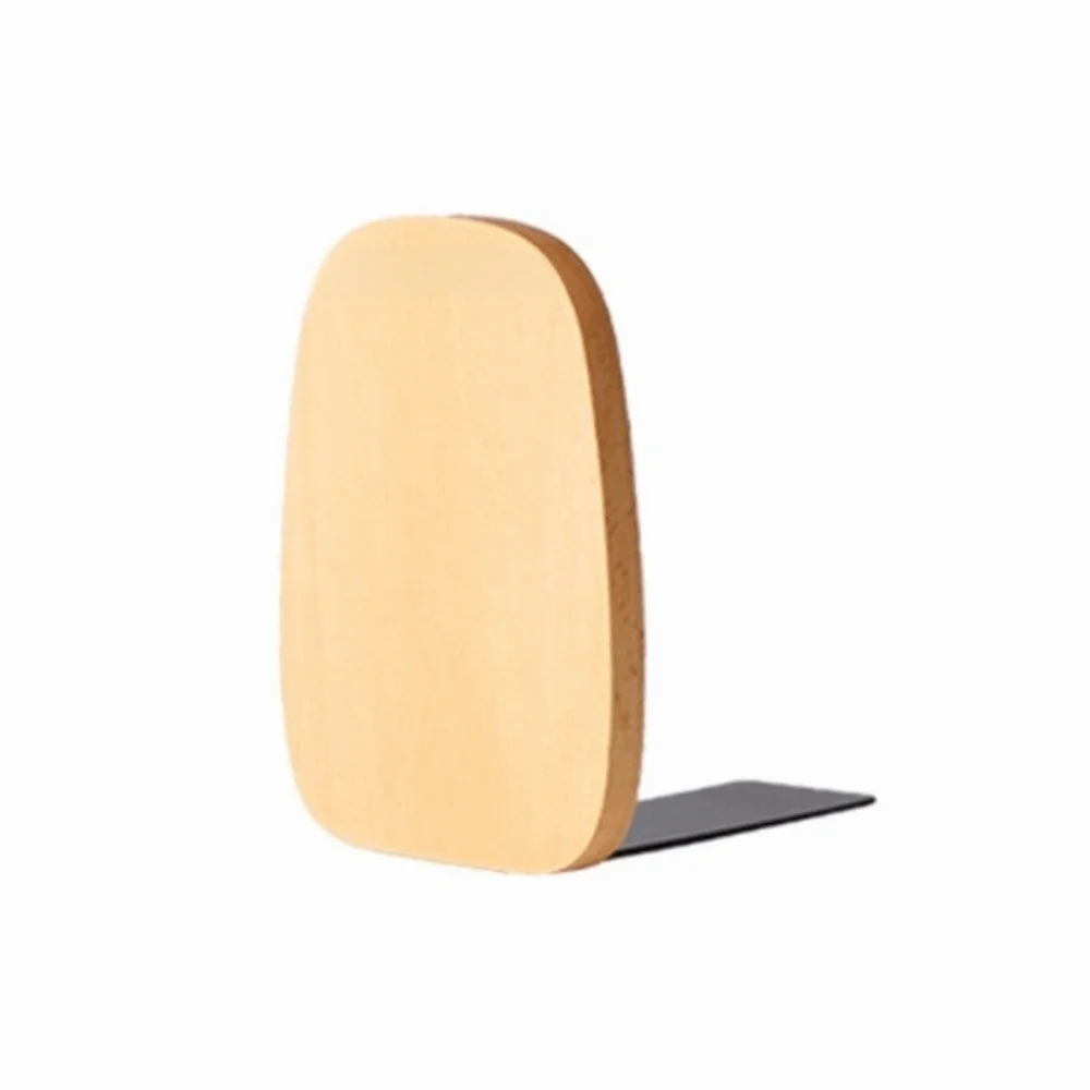 Minimalist Solid Wood Bookends – Anti-Slip Detachable Holders Wooden Bookends Nixie 18