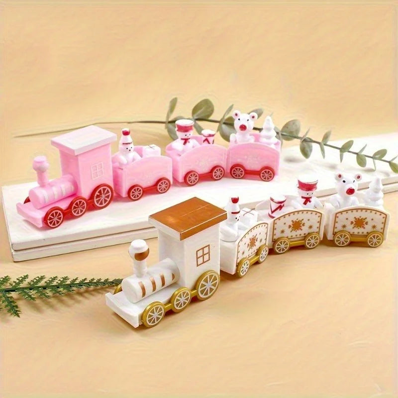 Christmas Train Ornament Zinc Alloy Festive Tree & Table Decor Christmas Ornament Nixie