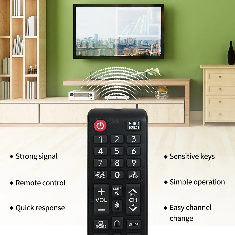 BN59-01247A Samsung Smart TV Remote Control – Black TV Remote Control Nixie