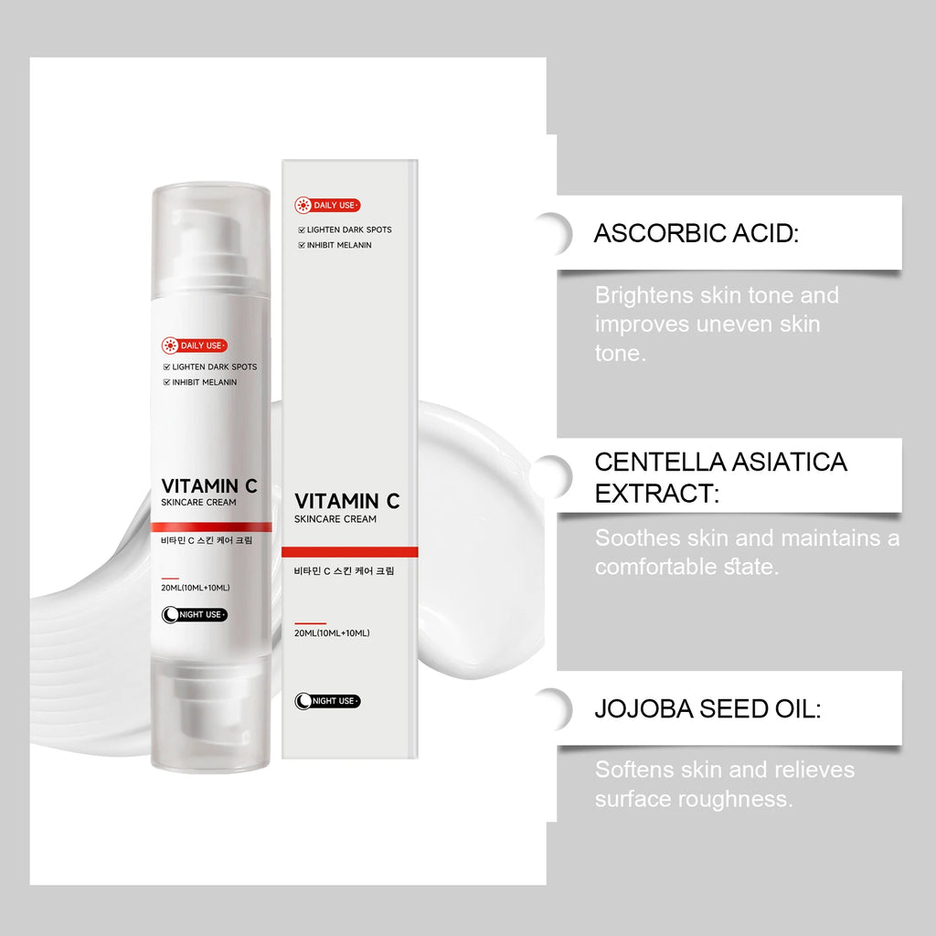 Vitamin C Day & Night Cream – Brightening & Hydrating Facial Brightening Face Cream Nixie
