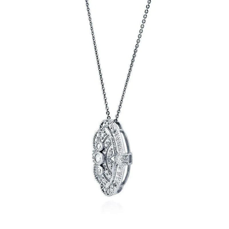 Cubic Zirconia CZ Charm Pendant Necklace | Wedding Gift Pendant Necklace Nixie