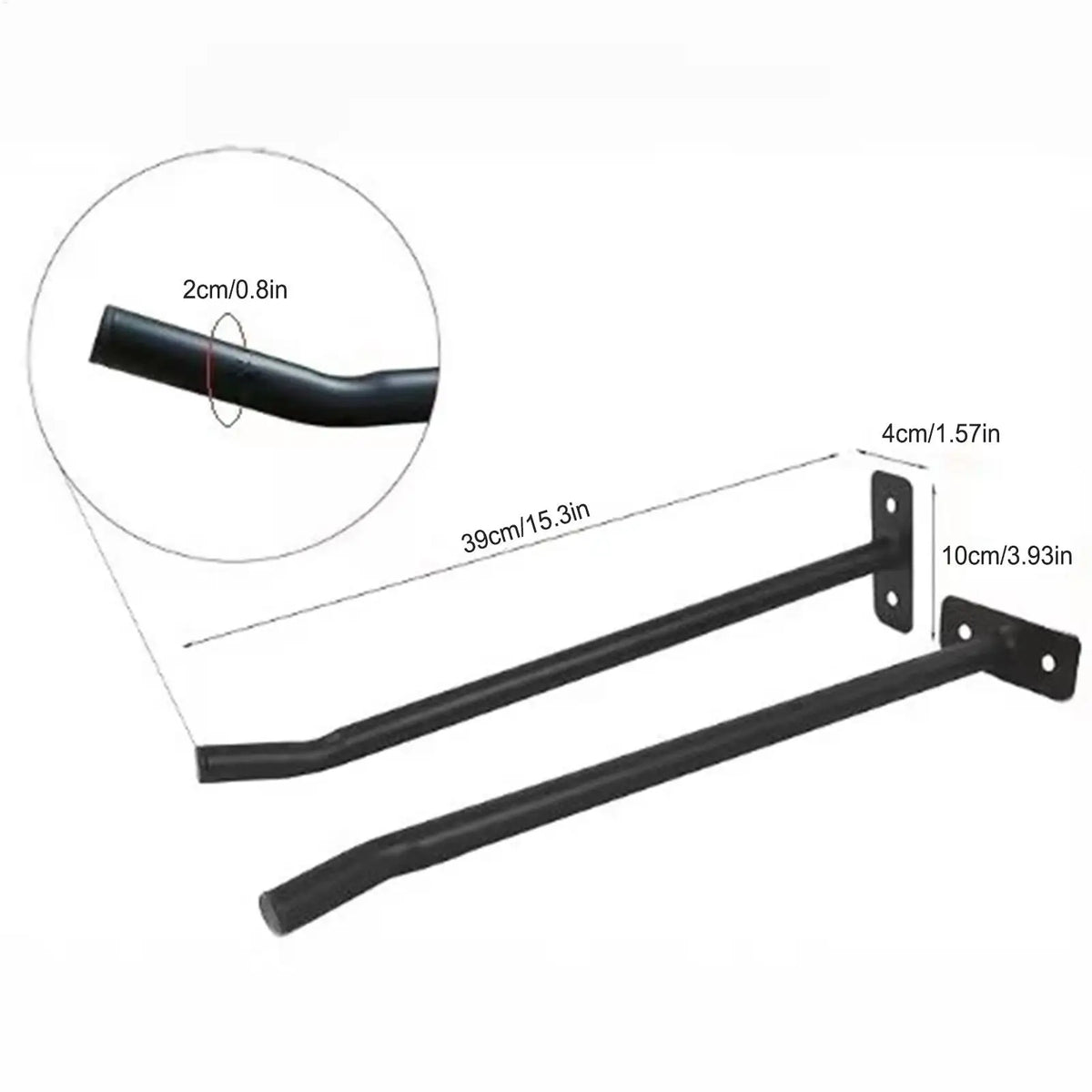 2Pcs Metal Exercise Ball Wall Mount Rack – Gym & Home Storage