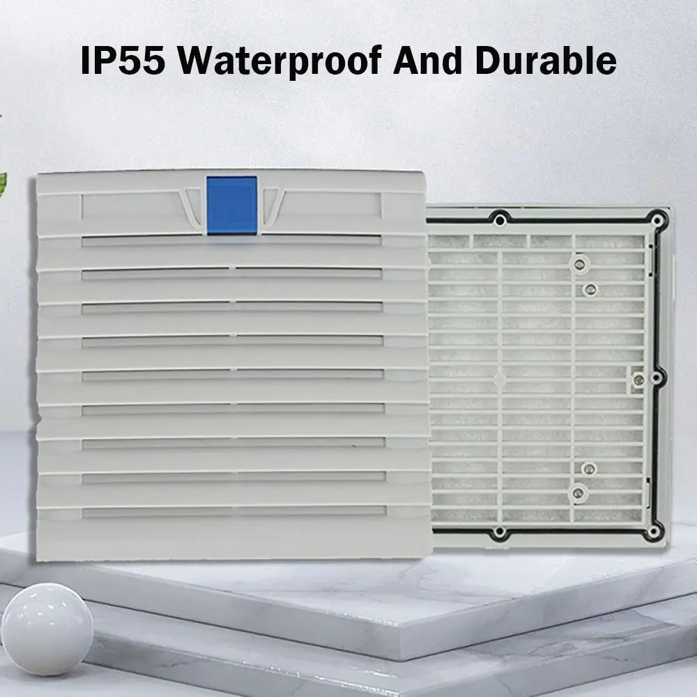 ABS Cabinet Ventilation Filter Grille with Louver Shutters