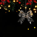 Acrylic Angel Wing Christmas Ornament Hanging Pendant Christmas Ornament Pendant Nixie 29- bow 1Pcs