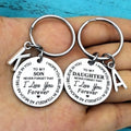 Inspirational Letter Keychain Gift for Son or Daughter A-Z Inspirational Keychain Nixie J Daughter