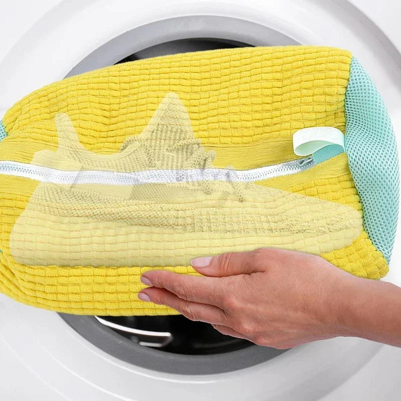 2-Pack Sneaker Washing Bags – Cotton Mesh Shoe Laundry Protector Shoe Laundry Bag Nixie