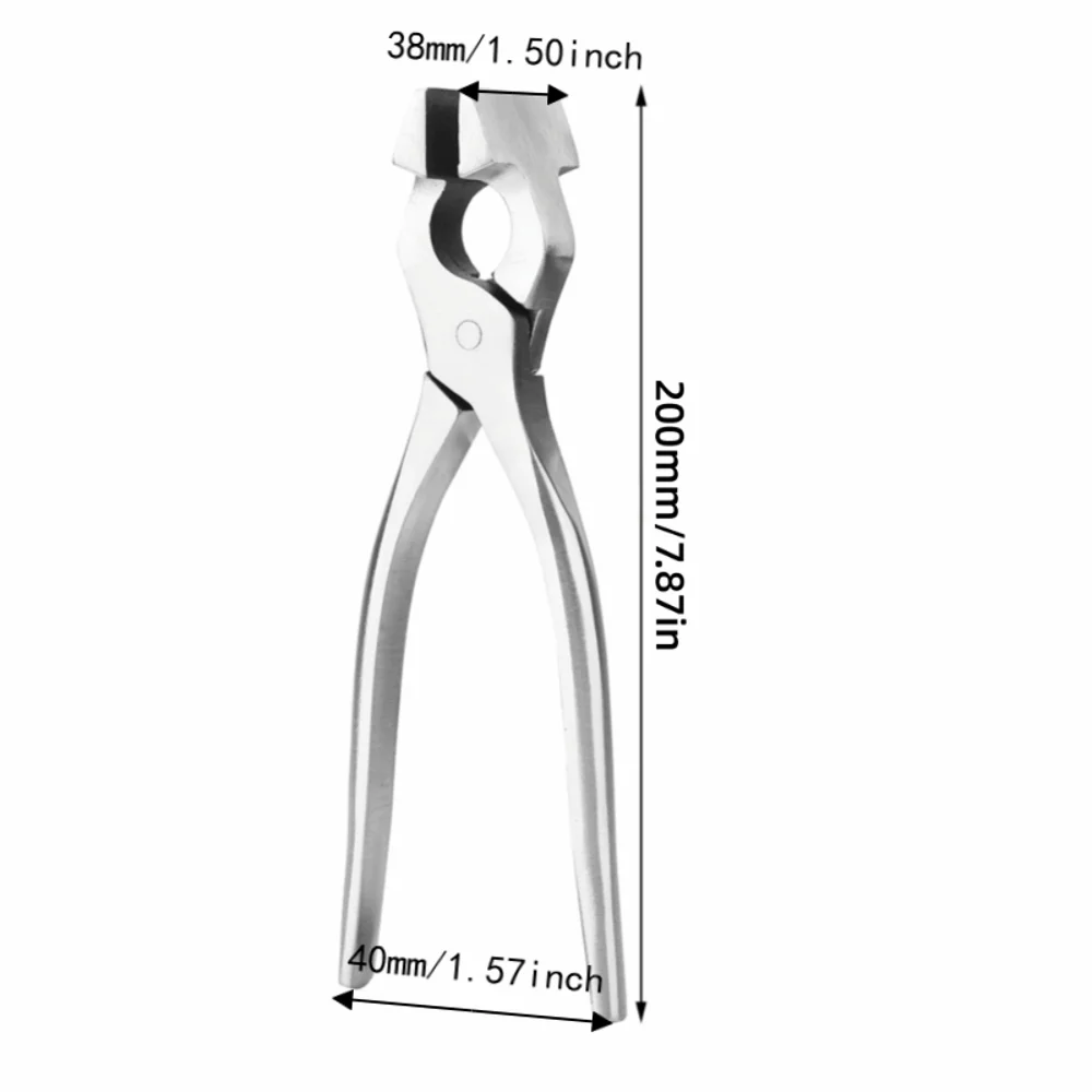 Heavy Duty Leather Edge Press Pliers | Polished Flat Jaw Tool Leather Craft Pliers Nixie