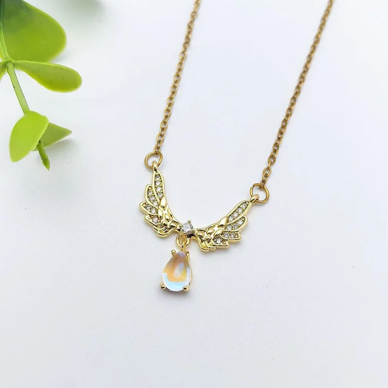 Women's Geometric Pendant Necklace | Stainless Steel Clavicle Chain Pendant Necklace Nixie
