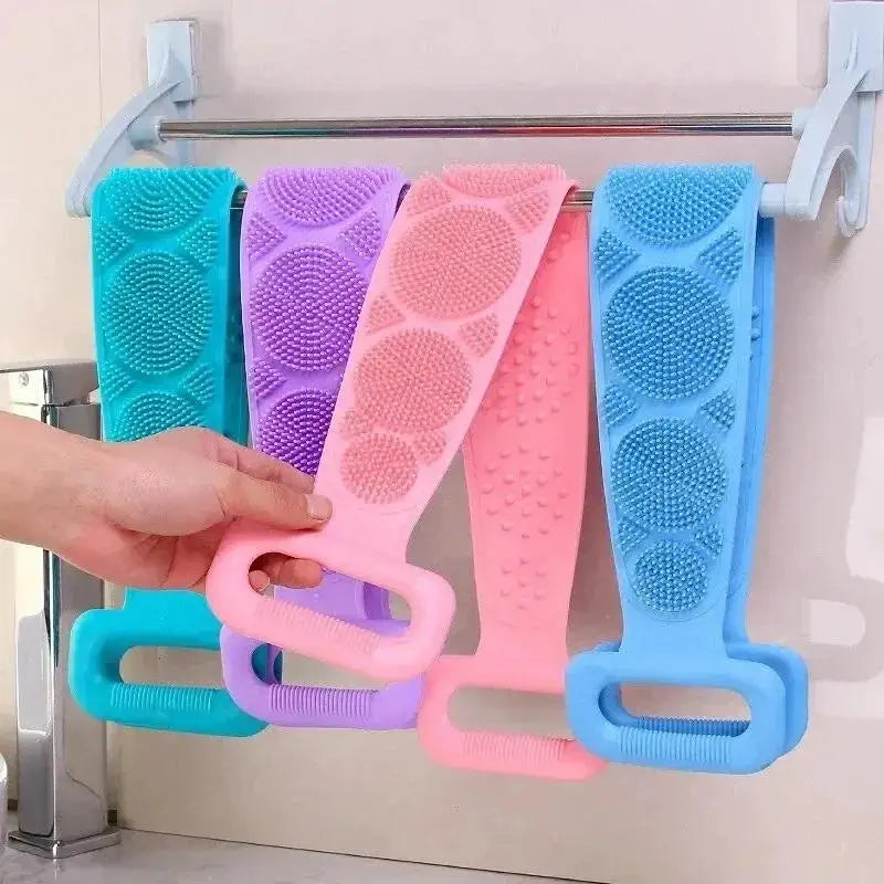 Silicone Back Scrubber Belt – Double-Sided Exfoliating Brush