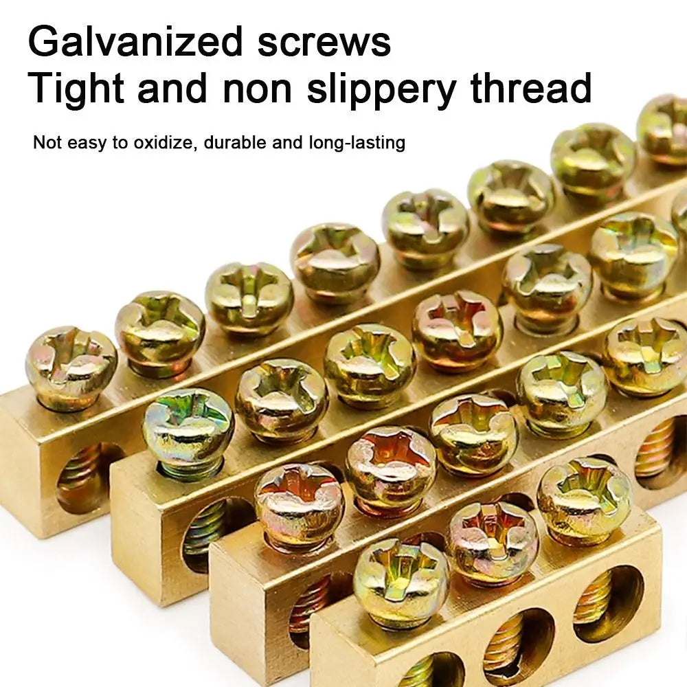 Copper Bar Terminal Block Screw Wire Connector | Bus Bar