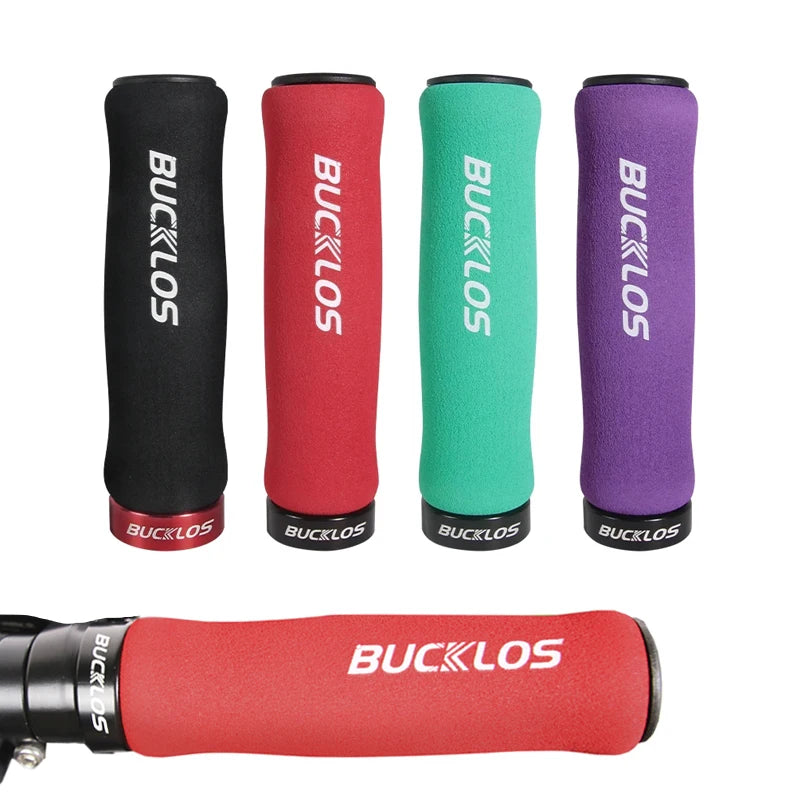 BUCKLOS MTB Lock-On Handlebar Grips – Soft Sponge Bike Grips Bike Handlebar Grips Nixie