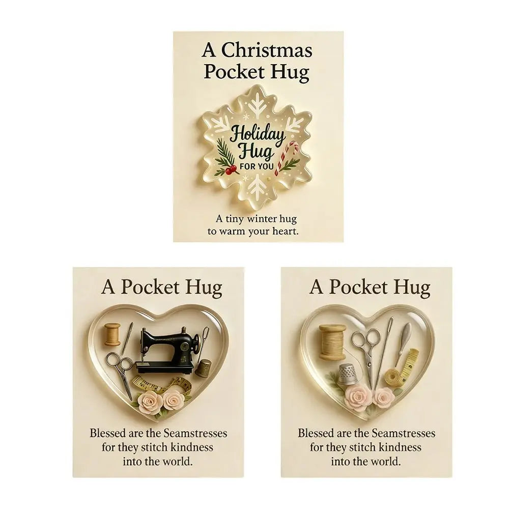 Seamstress Pocket Hug Resin Keepsake Token – Sewing Gift