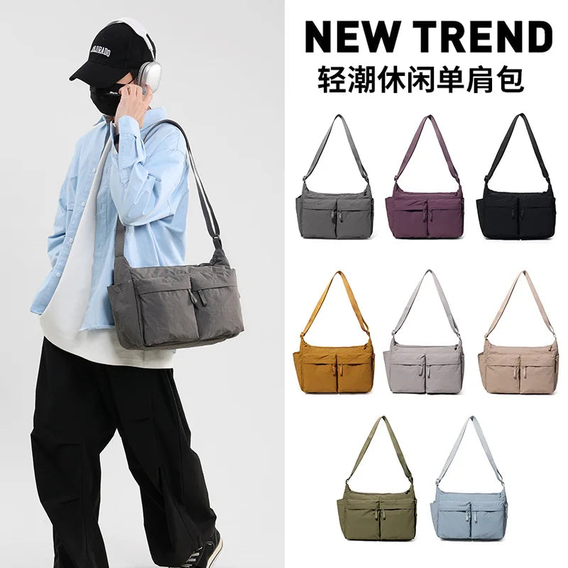 Unisex Waterproof Nylon Crossbody Shoulder Bag Multi-Pocket Crossbody Shoulder Bag Nixie
