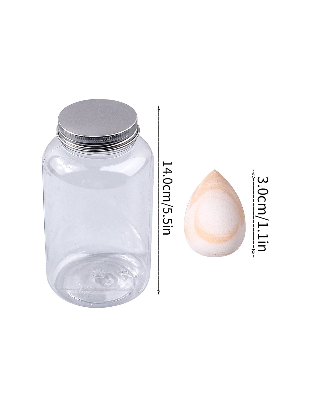 40PCS Marble Mini Makeup Sponge Set with Storage Jar | Nixie Makeup Blending Sponge Nixie