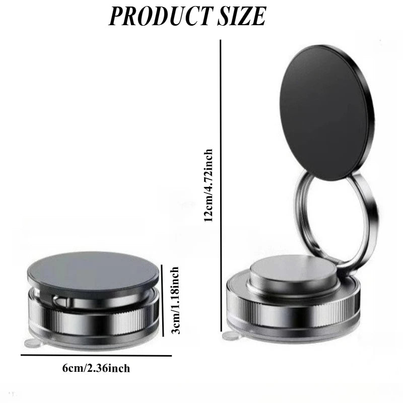 Magnetic Phone Holder 360° Adjustable Nano Suction Wood Base Magnetic Phone Stand Nixie