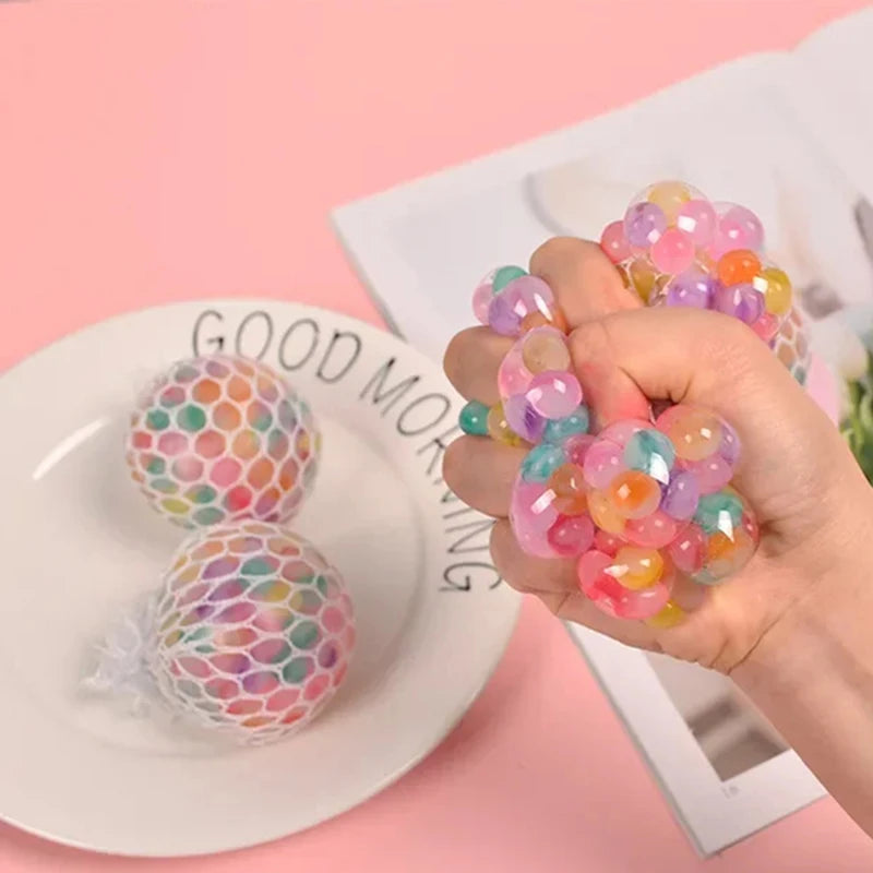 Rainbow Squishy 3D Fidget Sensory Ball Toy – Adults & Kids Fidget Sensory Toy Nixie