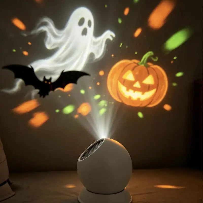 Halloween LED Projector Light – Pumpkin Ghost Star Patterns