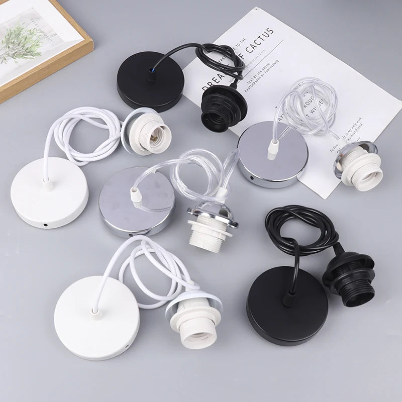 Retro E27 Pendant Lamp Holder Socket with Hanging Wire Cord