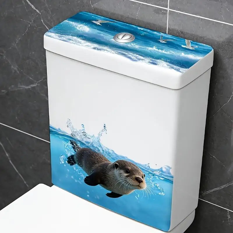 Cute Sea Lion Waterproof Bathroom Wall Sticker | Removable Decal Wall Decal Sticker Nixie