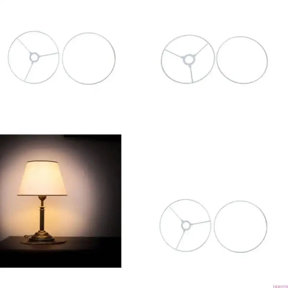 Round Metal Drum Lamp Shade Rings – DIY Light Frame Holder Lamp Shade Frame Nixie