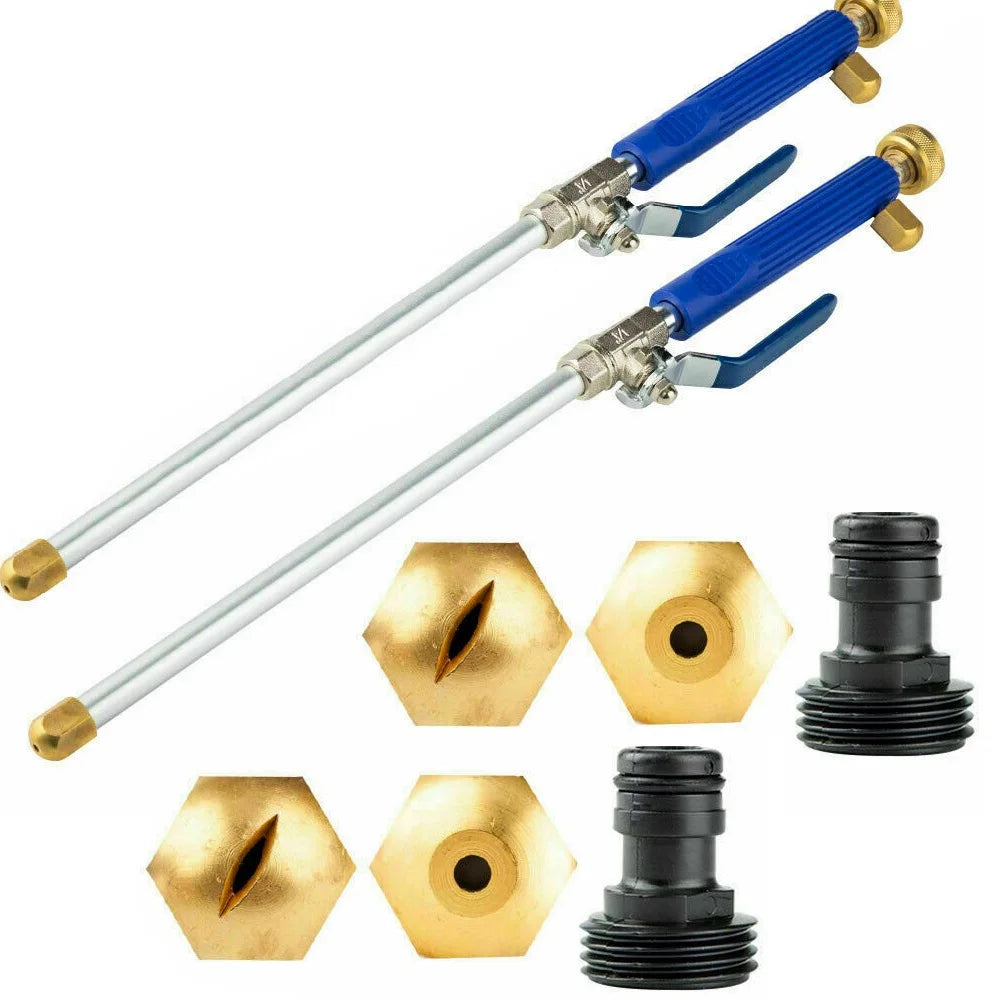 High Pressure Water Sprayer Wand – Car Wash & Garden Garden Hose Sprayer Nixie 2PCS blue