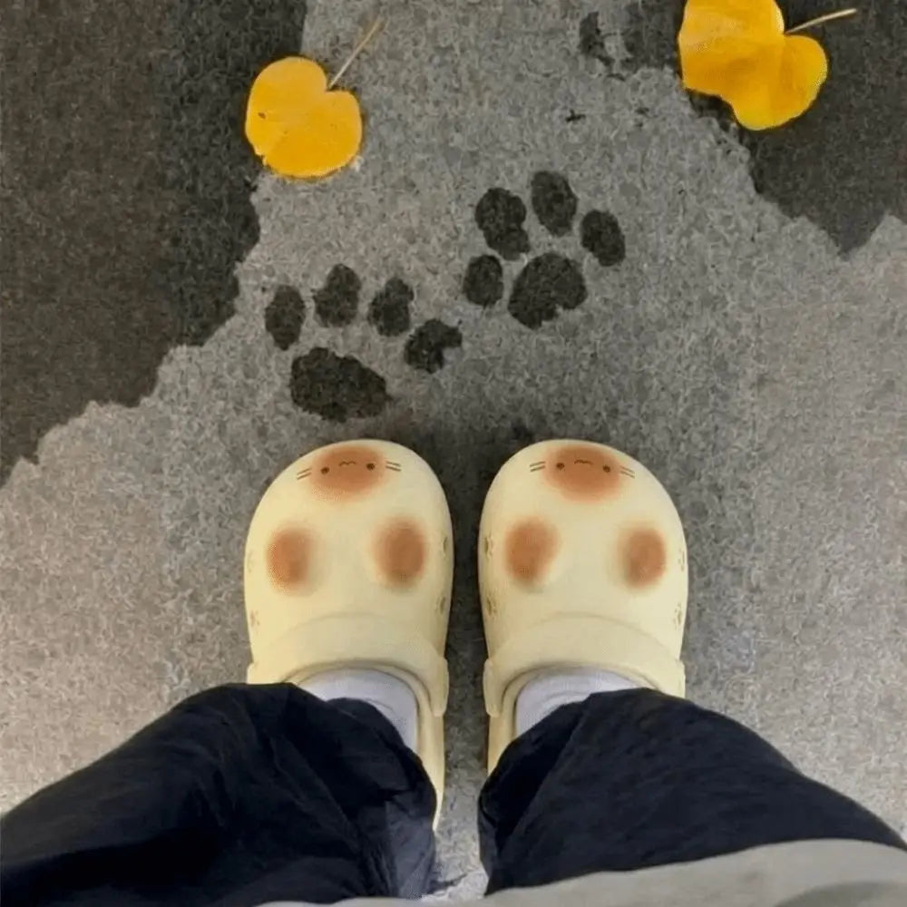 Waterproof Cat Paw Slippers – Anti-Slip Women's Indoor Mules Indoor Mule Slippers Nixie