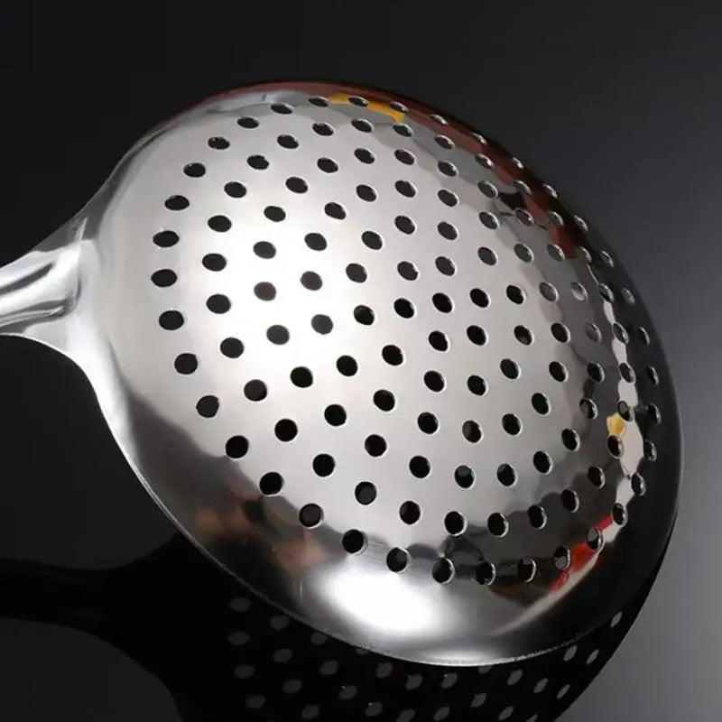 Stainless Steel Colander Spoon – Oval Oil Skimmer & Mesh Sifter Kitchen Strainer Spoon Nixie