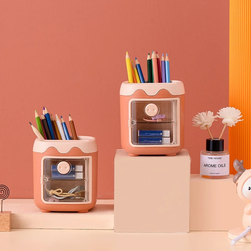 Cute Bear Pencil Holder & Multipurpose Desk Organizer Box Desk Organizer Nixie