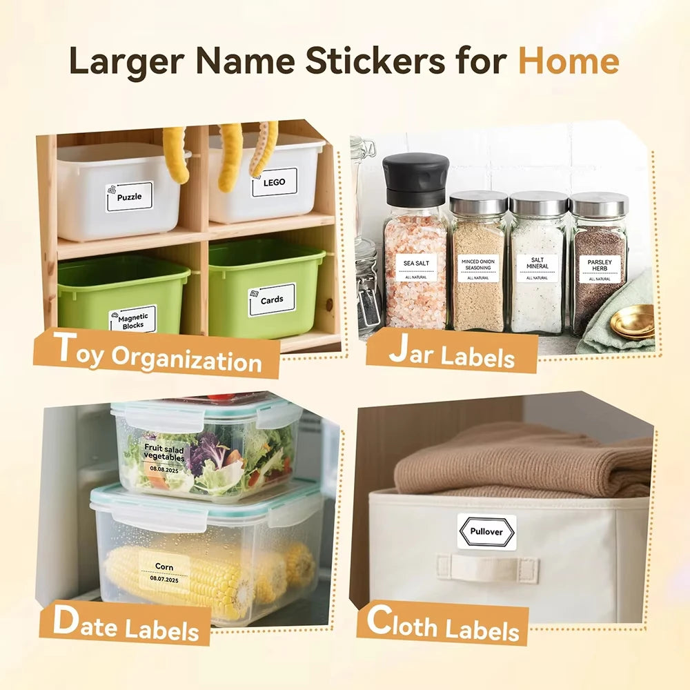 Marklife Thermal Label Rolls – Waterproof Self-Adhesive Stickers Thermal Label Roll Nixie