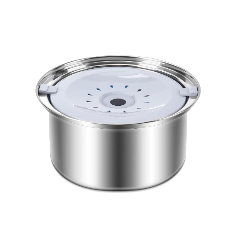 4L Stainless Steel Spill-Proof Pet Water Bowl & Dispenser Pet Water Dispenser Nixie Water bowl 4L