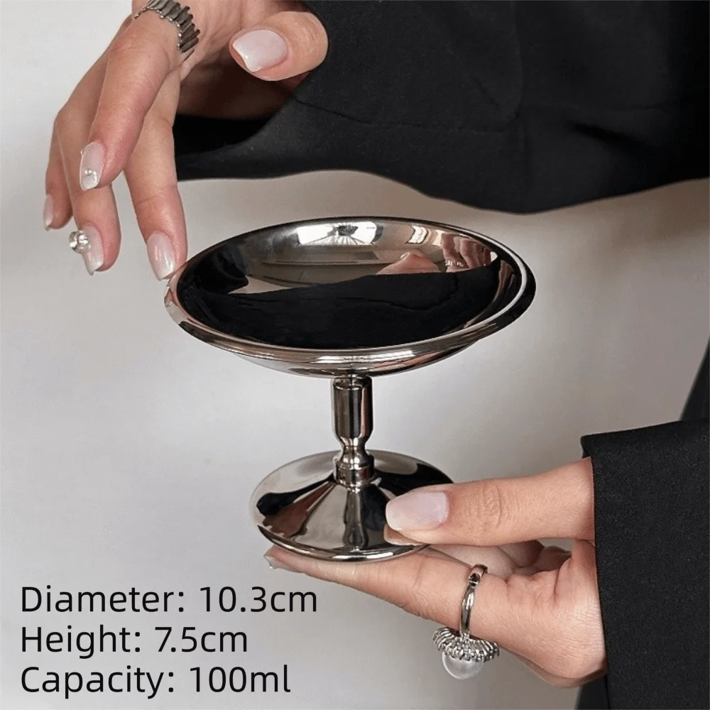 304 Stainless Steel Petal Dessert Goblet – Retro Ice Cream Cup