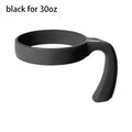 Tumbler Cup Handle for 20oz & 30oz Water Bottles – 6 Colors Tumbler Cup Handle Nixie blackfor30oz