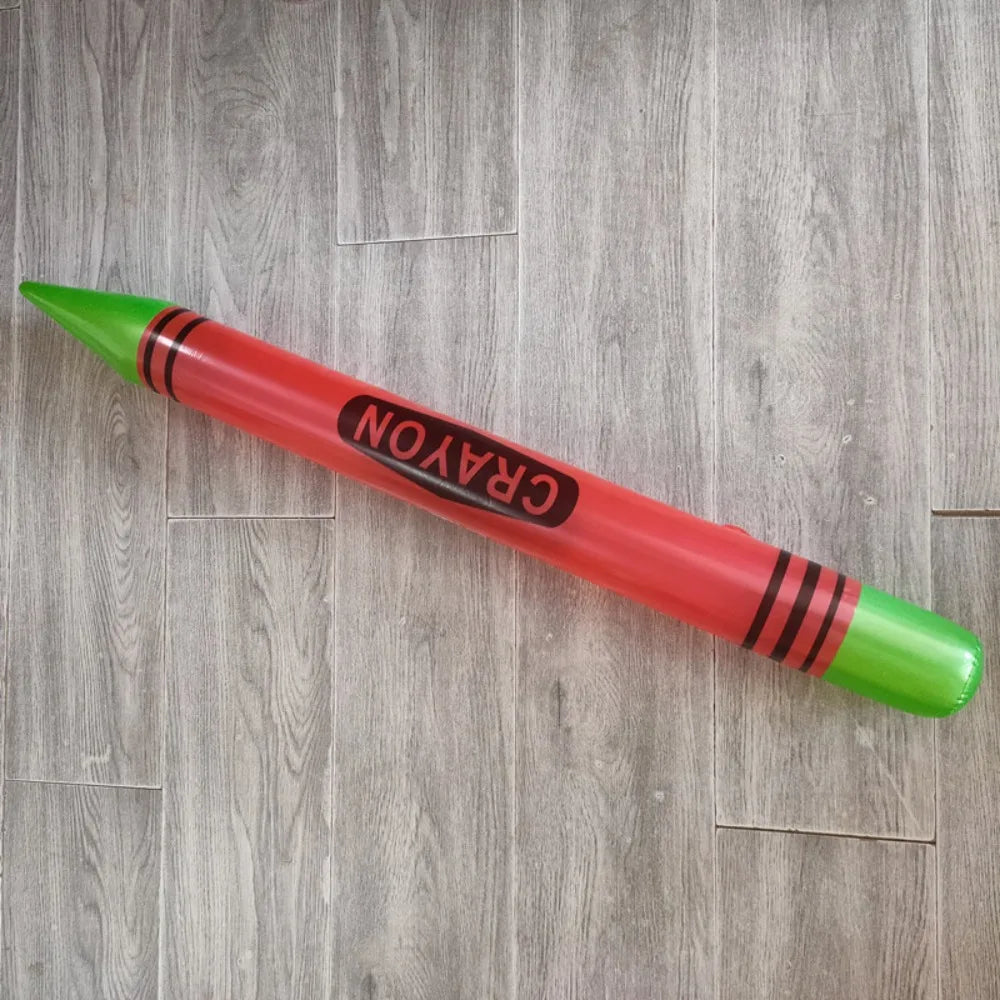 Giant Inflatable Neon Crayon Party Prop – 105cm PVC Decoration