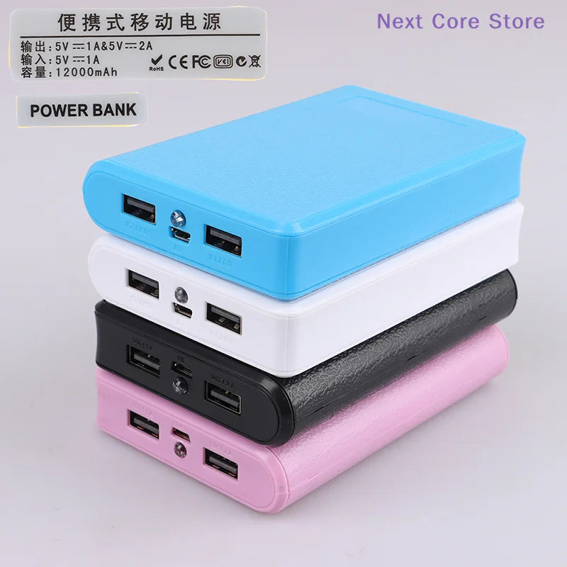 4x18650 DIY Power Bank Case 5V Dual USB Solderless Kit DIY Power Bank Case Nixie