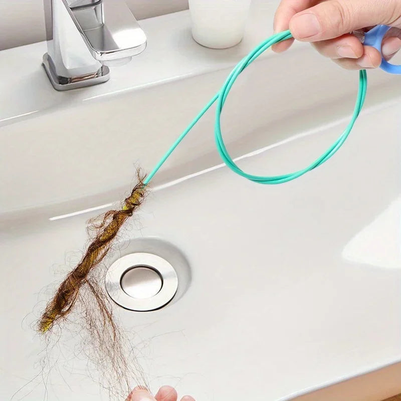 Drain Cleaning Stick Hair Removal Hook – Nylon Coated Drain Snake Drain Cleaning Tool Nixie