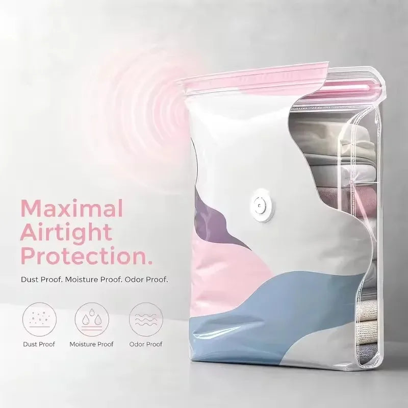 2-Pack Thickened Vacuum Storage Bags – Space Saver for Quilts Vacuum Storage Bags Nixie