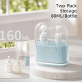 4-in-1 Leak-Proof Travel Toiletry Bottles Set | Reusable Travel Toiletry Set Nixie Blue 2 in 1