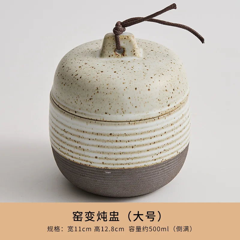 Ceramic Clay Pot Single-Serve Soup Stew Steaming Cup