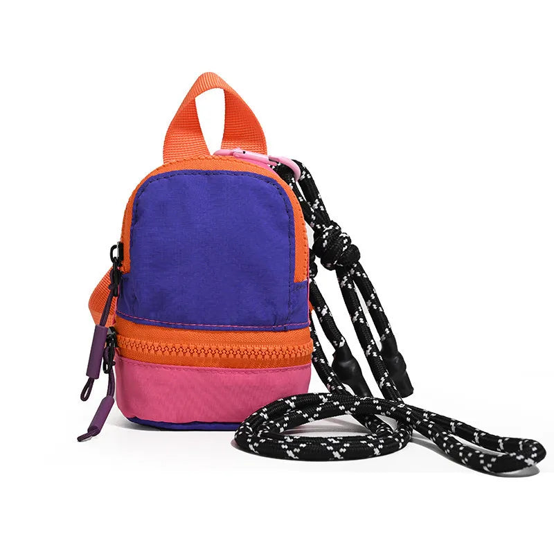 Nixie Mini Korean Neck Hanging Backpack – Key & Earphone Bag Mini Neck Backpack Nixie Klein blue