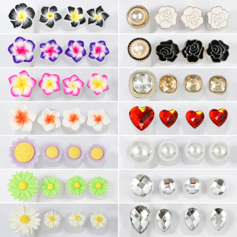 8-Piece Silicone Flower Toe Separators for Pedicure | Nixie